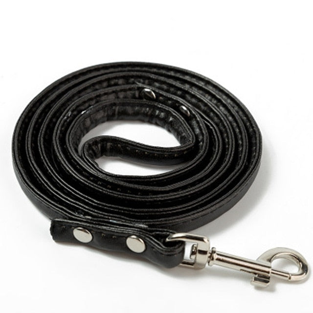 Dog Leashes lead Fashion PU leather Rope leash For Small Dogs Cat Collar Leash For Walking Outdoor