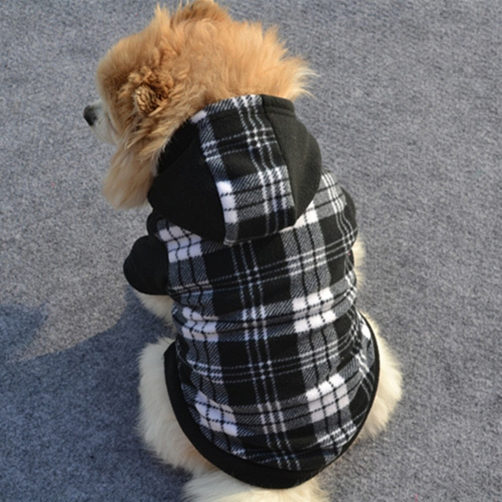 Warm Dog Clothes For Small Dogs Soft Fleece Pets Clothing Pug Costume Hoodies 14530