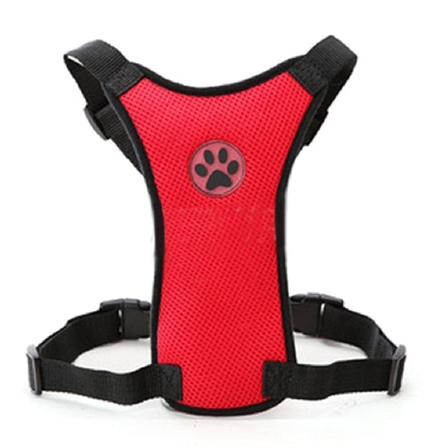 NEW Breathable Mesh Dog Harness Leash With Adjustable Straps Pet Harness With Car Automotive Seat Safety Belt Dog Chest Straps