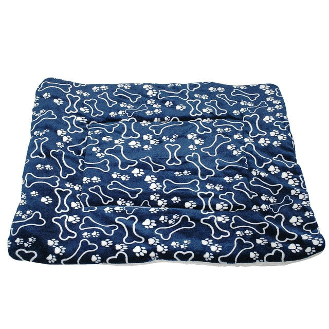 Winter Dog Bed Mat Pet Cushion Blanket Warm Paw Puppy Cat Fleece Beds For Small Large Dogs Cats Pad Chihuahua Cama Perro