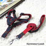 Hot Sale 120cm Long Fashion Denim & Nylon Rope Dog Leash Black/Red/Blue Jean Puppy Dog Collar/Harness+Leash Sets Pet Products