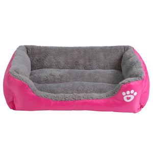 S-3XL 9 Colors Paw Pet Sofa Dog Beds Waterproof Bottom Soft Fleece Warm Cat Bed House Petshop cama perro