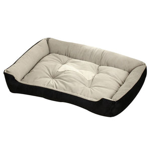 6 Size Soft Fleece Pet Dog Bed Cushion Bone Print Large Breed Dog Beds For Labrador Golden retriever Summer Dog Mat