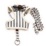 Fashion Stripe Vest Cloth Chest Strap Small Dog Cat Halter Harness Lead 6044025 Pet Puppy Leash Supplies S M L XL