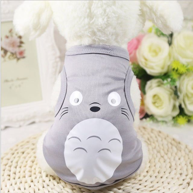 Cat T-shirt Soft Puppy Dogs Clothes Cute Pet Dog Clothes Cartoon  Pet Clothing Summer Shirt Casual Vests For Small Pets XS-XXL