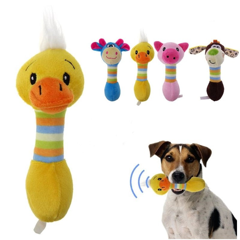 funny dog toys stuffed dog sustainability chew cat toys squeak noise made Lovely Pet toy Dog plush toy duck pig deer h333