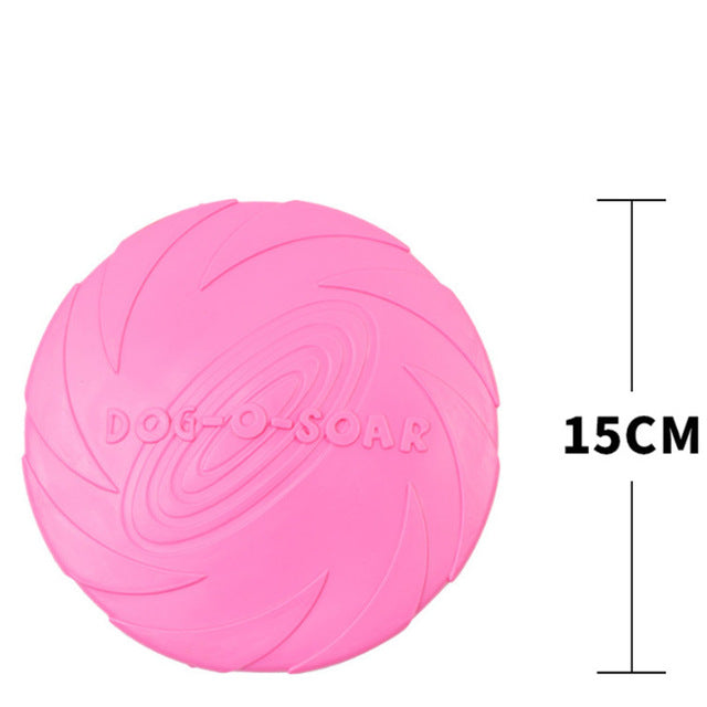 2018 Best selling Pet toys New Large Dog Flying Discs Trainning Puppy Toy Rubber Fetch Flying Disc Frisby 15cm 18cm 22cm