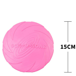 2018 Best selling Pet toys New Large Dog Flying Discs Trainning Puppy Toy Rubber Fetch Flying Disc Frisby 15cm 18cm 22cm