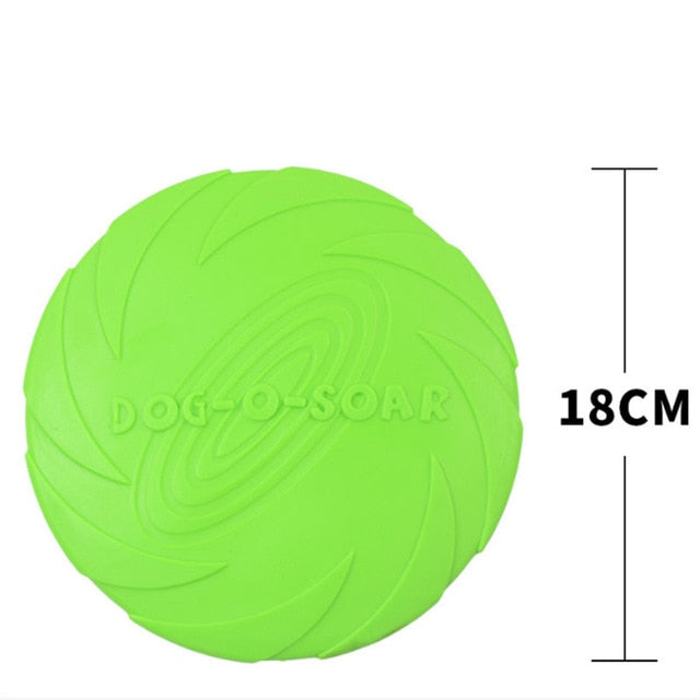 2018 Best selling Pet toys New Large Dog Flying Discs Trainning Puppy Toy Rubber Fetch Flying Disc Frisby 15cm 18cm 22cm