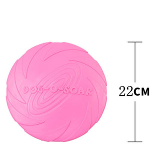 2018 Best selling Pet toys New Large Dog Flying Discs Trainning Puppy Toy Rubber Fetch Flying Disc Frisby 15cm 18cm 22cm