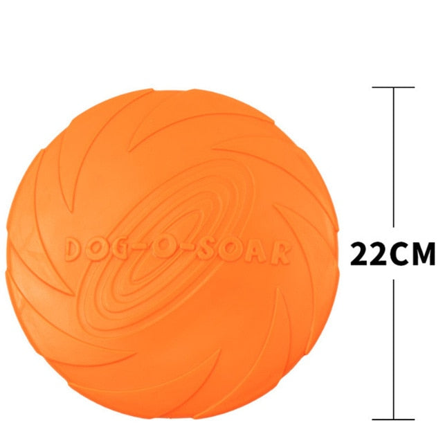 2018 Best selling Pet toys New Large Dog Flying Discs Trainning Puppy Toy Rubber Fetch Flying Disc Frisby 15cm 18cm 22cm