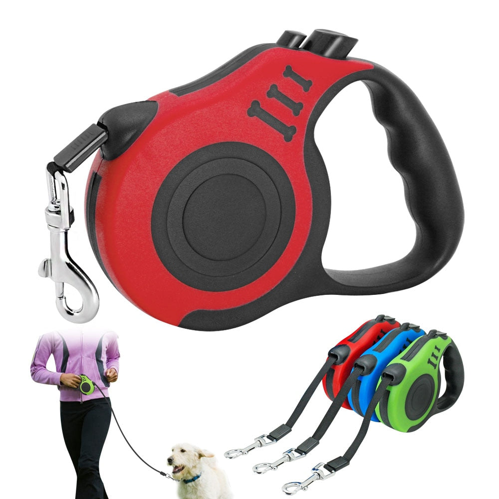3M/5M Retractable Dog Leash Automatic Dog Puppy Leash Rope Pet Running Walking Extending Lead For Small Medium Dogs Pet Products