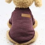 Pet Soft Pet Dog Clothes For Small Dogs Winter Warm Coat Classic  Sweater Fleece High-grade 8 Colors Sweater Christmas Clothing