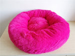 GLORIOUS KEK Luxury Dog Bed Warm Deep Sleep Thick Donut Pet Beds for Cat Small/Medium Dogs Long-Pile Plush Soft Round Dog House