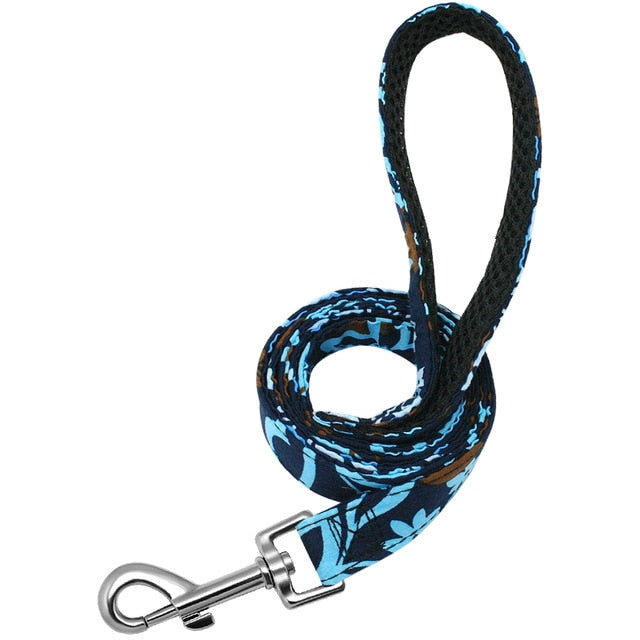 6 Colors Dog Leash Lead Nylon Printed Pet Puppy Walking Leash Mesh Padded Running Training Leashes Rope For Small Medium Dogs