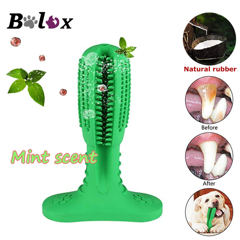 Dog toothbrush Pet dog mint Chew Toys Brushing Puppy Teething Brush for Doggy Pets Oral Care Stick Bite Toy for Dog Supplies