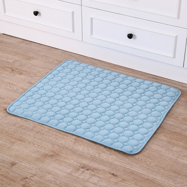 Pet Dog Summer Cooling Mats Blanket Ice Cats Bed Mats For Dog Sofa Portable Tour Camping Yoga Sleeping Massage Pet Accessories