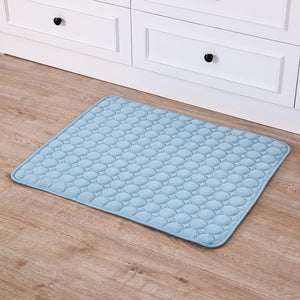 Pet Dog Summer Cooling Mats Blanket Ice Cats Bed Mats For Dog Sofa Portable Tour Camping Yoga Sleeping Massage Pet Accessories